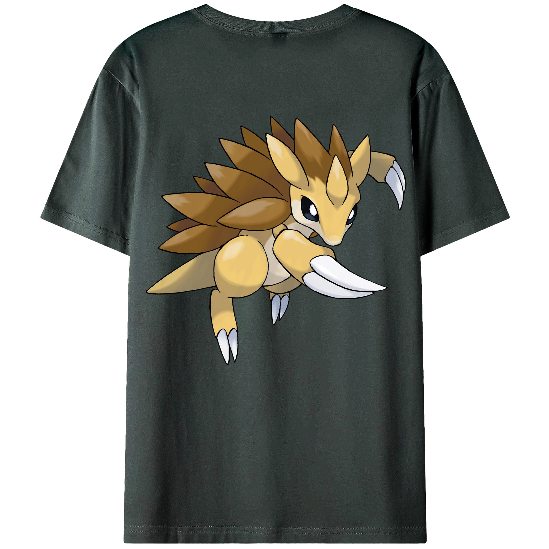 （画像用） ポケットモンスター Pokémon 綿100％ メンズ半袖Tシャツ（バックプリント） 通気性